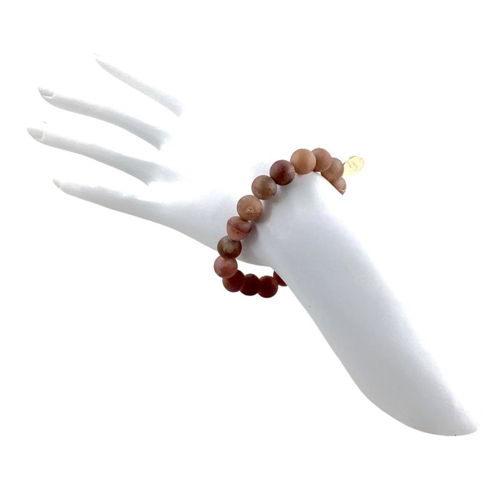 Monica Mauro Beaded Bracelet, S/M, Natural Druzy Agate, Quartz, Metaphysical - Picture 11 of 13